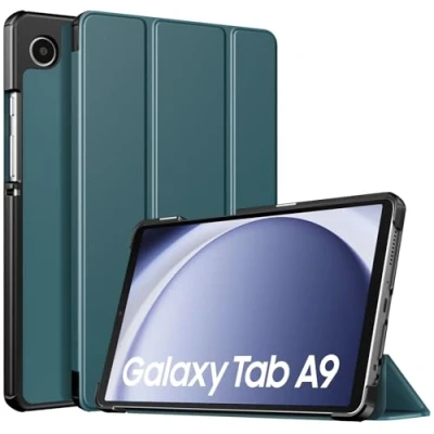 Abbildung von TiMOVO Hülle Kompatibel mit Samsung Galaxy Tab A9 8,7&quot; 2023, Schlank Leicht Schutzhülle Ständer &amp; Harter Rückseite für das Neue 8,7 Zoll Tablet SM X110/X115/X117, Blaugrün