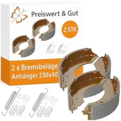 Abbildung von 2 x Bremsbacken Anhänger Bremsbeläge 230x40 kompatibel für AL KO 2360 2361