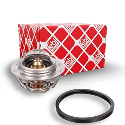 Abbildung von FEBI BILSTEIN 104766 Kühlwasserthermostat 83 mit Dichtung FIAT: Ducato II Pritsche/Fahrgestell, Bus, Kastenwagen