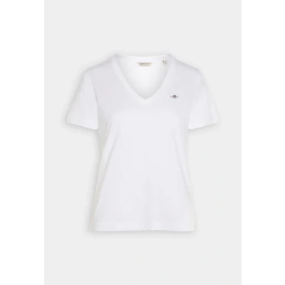 Abbildung von GANT REG Shield Tshirt basic, Damen, Größe: 5XL, White