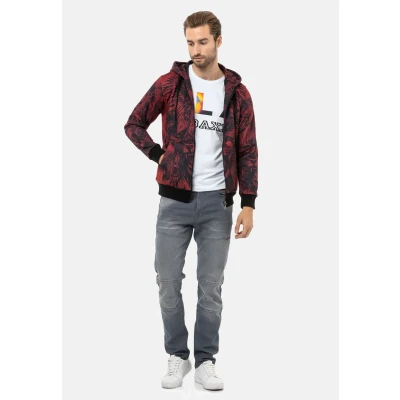 Abbildung von Cipo &amp; Baxx Sweatjacke, Herren, Größe: Large, Burgundy