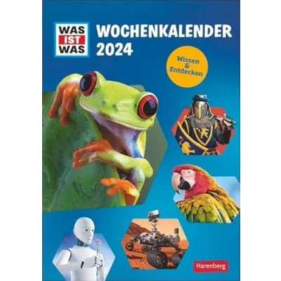 Abbildung von WAS IST Wochenkalender 2024. Jede Woche spannendes Wissen aus der beliebten Sachbuch Reihe. Toller Wand Kalender voller Bilder und Fakten für wissbegierige Kinder.