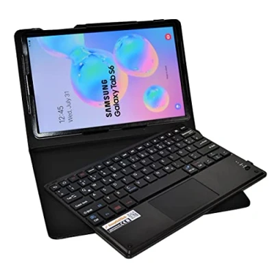 Abbildung von MQ21 für Galaxy Tab S6 10.5 Bluetooth Tastatur Tasche mit Multifunktions Touchpad Samsung Hülle LTE SM T865 WiFi T860 Deutsch QWERTZ