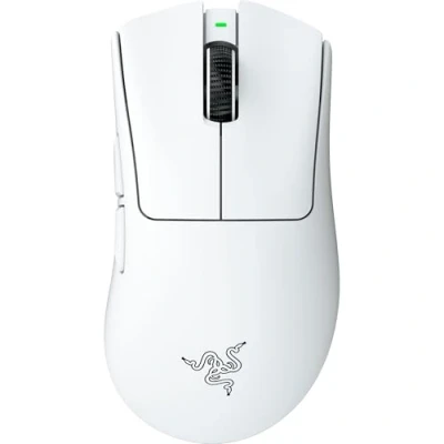 Abbildung von Razer Deathadder V4 Pro Ultra leichte kabellose ergonomische E Sport Maus mit Focus 45K Optical Sensor Gen 2, 56 Gramm Gewicht, weiß