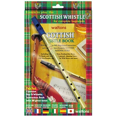 Abbildung von Waltons scottish Tin Whistle Twin Pack Tutor Buch + D Pfeife