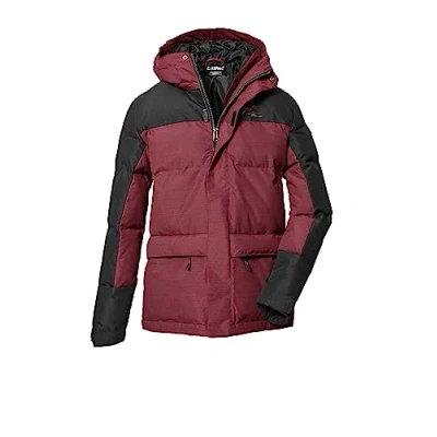 Abbildung von killtec Jungen Steppjacke mit Kapuze/Winterjacke ist wasserabweisend KOW 156 BYS QLTD JCKT, tiefrot, 128, 40912 000