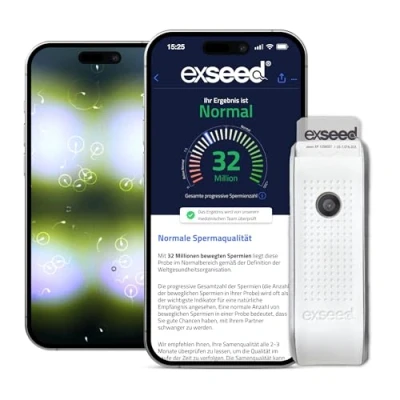 Abbildung von ExSeed Fruchtbarkeitstest für Männer Das At Home Testkit