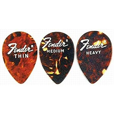 Abbildung von Fender Picks 358 Shape thin Shell 72er Set