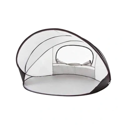 Abbildung von Luxus Pop Up Strandzelt XXL Silber