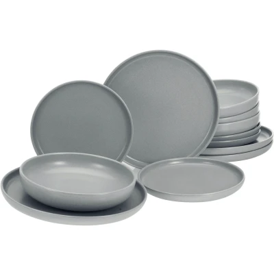 Abbildung von CreaTable Tafelservice &quot;Uno&quot;, (Set, 12 tlg.), weiche, harmonisch ausbalancierte Form