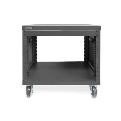 Abbildung von DIGITUS Universal 19 Zoll Equipment Rack 8HE unmontiert Audio Video Zubehör Traglast 136 kg mit Rollen schwarz