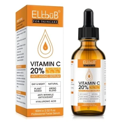 Abbildung von P Beauty Cosmetic Accessories Gesichtsserum mit Vitamin C und E Hyaluronsäure Anti Aging Falten Vegan 60ml, 1 tlg., Enthält Vitamine, Farbmittelfrei, Farbstofffrei, Hypoallergen
