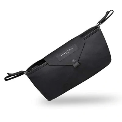 Abbildung von Kinderwagen Organizer Tidy von WERNER CHRIST BABY Wickeltasche mit allen Kinderwagenmodellen kompatibel, Befestigung mittels zwei starken Klettbändern, wasserabweisend in black