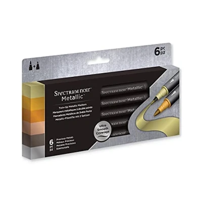 Abbildung von Spectrum Noir Metallic Markers 6 Pen Sets Precious Metals (Edele Metalen))