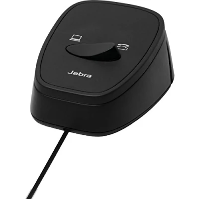 Abbildung von Jabra 180 09 Link manueller Umschalter für Tischtelefone und PC Softphones, Schwarz