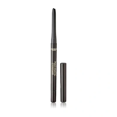 Abbildung von L&#039;Oréal Paris Wasserfester Eyeliner mit mattem Finish, 12h Halt, Super Liner Mat Matic, Nr. 01 Ultra Black, 1 x 0,3 g