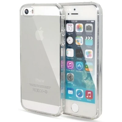 Abbildung von itronik Hülle kompatibel mit iPhone 5 5S 5SE TPU Schutzhülle Crystal Case Durchsichtig Klar Silikon transparent