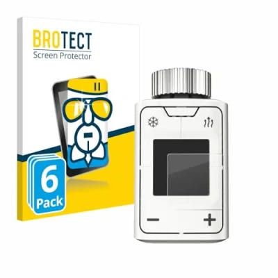 Abbildung von BROTECT Schutzglas für AVM FRITZ!DECT 302 (6 Stück) Schutzfolie Panzer Folie Glas [Extrem Kratzfest 9H, Anti Fingerprint, Ultra Transparent]