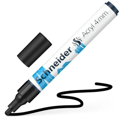 Abbildung von Schneider Acrylmarker Paint It 320 4mm schwarz