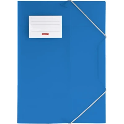 Abbildung von Brunnen 104160433 Sammelmappe FACT!pp (A4, transluzente PP Folie, mit Gummizug, Namensschild) blau / azur
