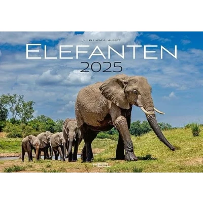 Abbildung von Elefanten Kalender 2025: Einfühlsame Fotografien der sanften Riesen Afrikas