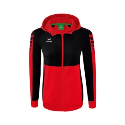 Abbildung von Erima Fussball Teamsport SIX Wings Trainingsjacke, Damen, Größe: 44, Rotschwarz