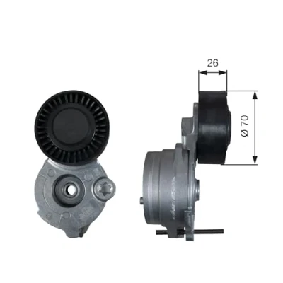 Abbildung von GATES T39333 Spannrolle FleetRunner Micro V Stretch Fit AUDI: A8 D4, Q5, A6 C7 Avant, PORSCHE: Cayenne, VOLKSWAGEN: Touareg II kfzteile, kfzteile24,