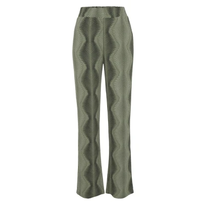 Abbildung von Lascana Stoffhose, Damen, Größe: 32/34, Dunkelgrün bedruckt