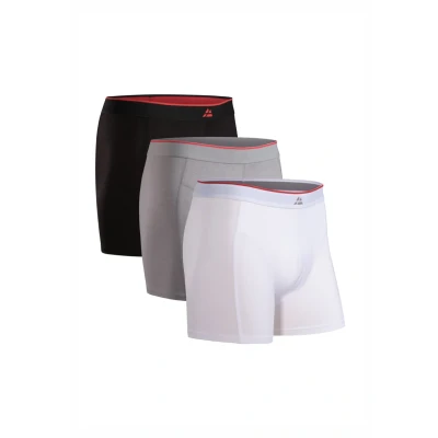 Abbildung von Danish Endurance 3 PACK Ultrasoft Boxershorts Multicolor black grey white, Herren, Größe: XXL, white