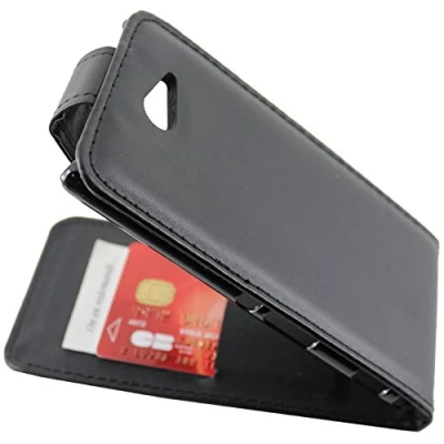 Abbildung von ebestStar kompatibel mit Sony Xperia M2 Hülle D2302 D2303 Etui Klappe, PU Kunstleder Handyhülle Schutzhülle Case Cover, Schwarz [Phone: 139.7 x 71.1 8.6mm, 4.8&#039;&#039;]