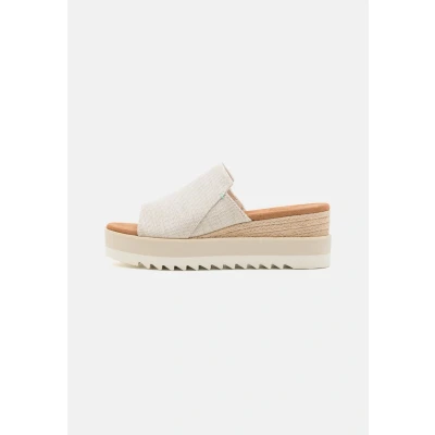 Abbildung von TOMS Diana MULE Pantolette hoch, Damen, Größe: 37, Natural Textil