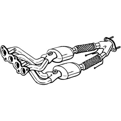 Abbildung von BOSAL 090 231 Katalysator Euro 5, 6 mit Anbauteilen FORD: FOCUS 3 Turnier, 3, C Max 2