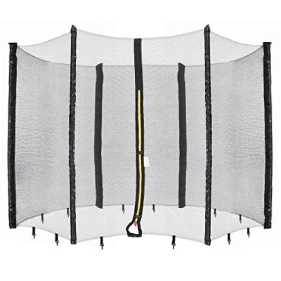 Abbildung von Arebos Trampolinnetz Sicherheitsnetz Trampolin, Ø 244 366 cm, 6 Stangen, UV beständig