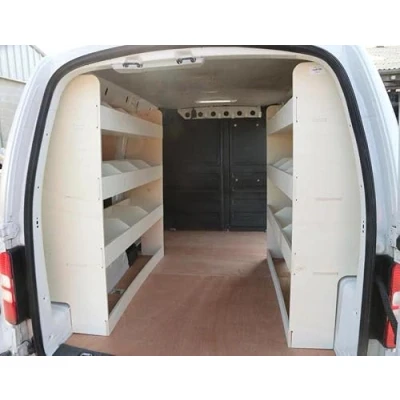 Abbildung von Vanify Kompatibel mit Volkswagen Caddy L2 (Maxi) 2003 20 Fahrzeugeinrichtung Fahrzeugregale, doppelte Regale hinten