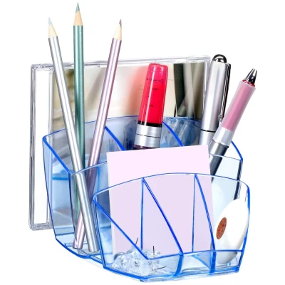 Abbildung von cep Stiftehalter 14,3 x 15,8 9,3 cm blau transparent