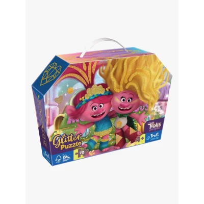 Abbildung von Trefl Junior Glitter Trolls Puzzle 70 Teile