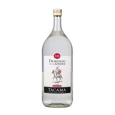 Abbildung von Spirituose aus Trauben, Pisco Acholado Demonio de Los Andes TACAMA, 40% vol, Flasche 2 Liter