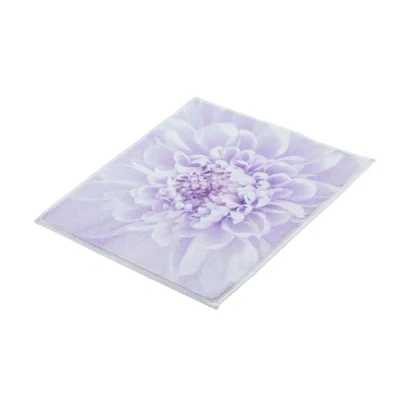 Abbildung von Kleine Wolke Badematte &quot;Dahlia&quot;, Höhe 5 mm, rutschhemmend beschichtet, fußbodenheizungsgeeignet, Badteppich, bedruckt, Blütenmotiv, Pastell Farben