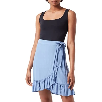 Abbildung von Vila Damen Vifini Hw Wrap Rok/Su Noos Rock, English Manor, 44 EU