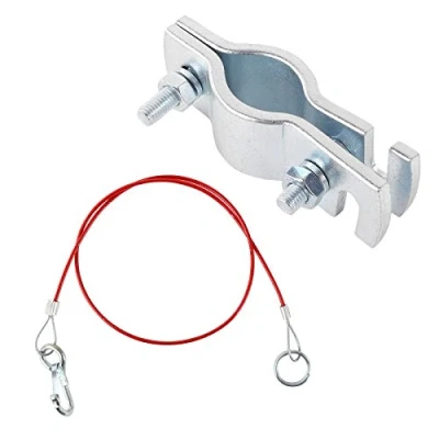 Abbildung von Carpoint Halter für Anhängerabreisseil universal passend verzinkt Hollandöse im Set mit 100cm Abreißseil rot, ideal Wohnwagen und Anhänger