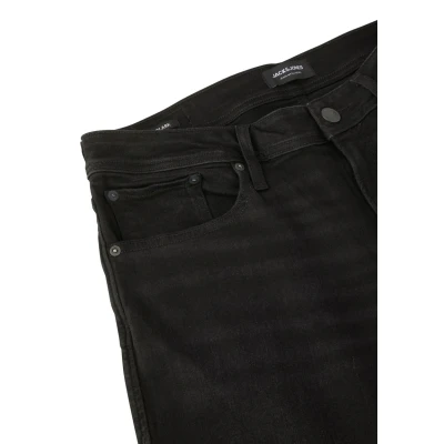 Abbildung von JACK &amp; JONES Jeans Herren Stretch lang Straight Fit JJICLARK Jeanshose Hose Denim, Länge:32L, Farbe:Black (CB 137), Weite:33W