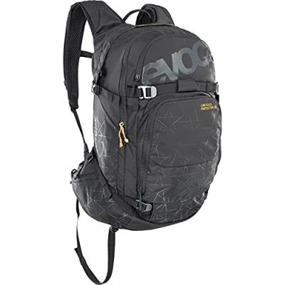 Abbildung von EVOC LINE R.A.S. PROTECTOR 32 Lawinen Airbag Rucksack, Skirucksack (NEURALITE SYSTEM, Hüftflügel mit Reißverschlusstaschen, Trinkblasenfach 3l, CRASH REPLACEMENT, Größe: M/L), Schwarz