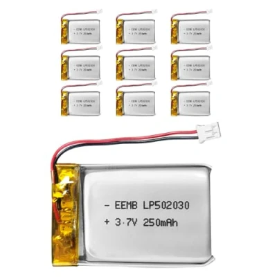 Abbildung von EEMB 3.7V Li Ion 502030 Akku 250mAh Lipo Wiederaufladbare Polymer mit JST Stecker (10).Stellen Sie sicher, DASS die Polarität des Geräts vor dem Kauf Batterie übereinstimmt!!!