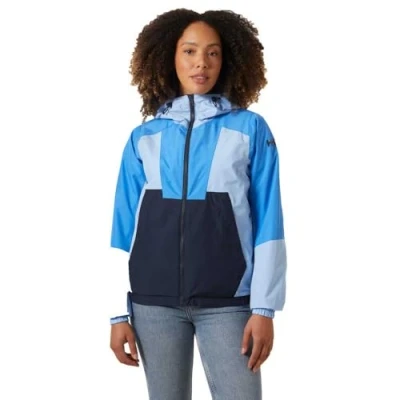 Abbildung von Helly Hansen W RIG Regenjacke / wasserabweisende Jacke, Damen, Größe: Large, Bright blue