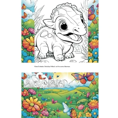 Abbildung von Kleine Entdecker: Dinobabys Malbuch und ihre ersten Abenteuer.: