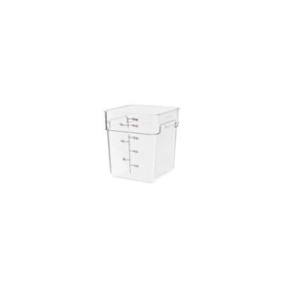 Abbildung von Cambro 18SFSCW 18 qt Kapazität, 29,5 cm Länge x 31,5 Breite Höhe, CamSquare Camwear transparente Polycarbonat Frischhaltedose (Abdeckung separat erhältlich)