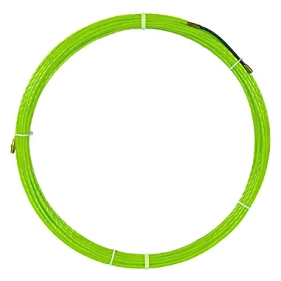 Abbildung von Anguila Semi Industriekabelführung Auswechselbare Klemmen Polyestergeflecht Monofilamentgeflecht Grüne Farbe 6mm Durchmesser 30 Meter
