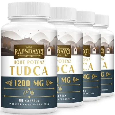 Abbildung von Hohe Potenz TUDCA (1200 mg pro Portion), 240 Kapseln Tauroursodeoxycholsäure Gallensalze Nicht GVO, Glutenfrei