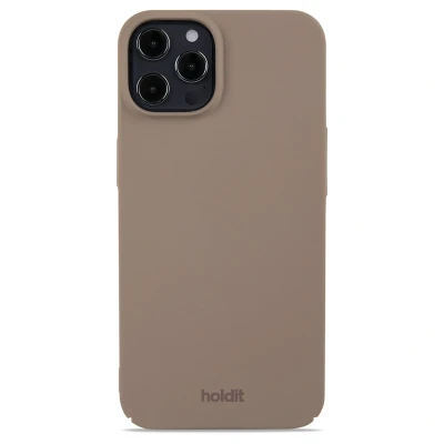Abbildung von Apple iPhone 12 Hülle Recycelter Kunststoff Holdit Hard Case/Backcover Handyhülle Braun