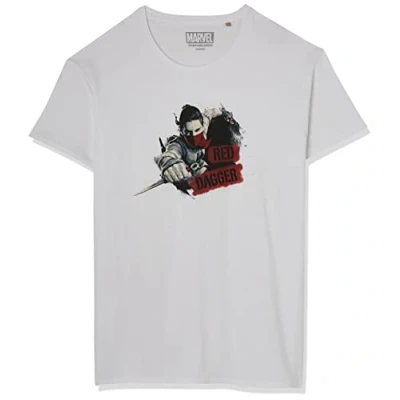 Abbildung von Marvel Herren uxmissmts003 T Shirt, weiß, XXL